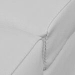Vidaxl chaise longue blanc similicuir