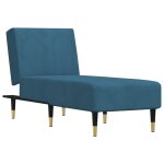 Vidaxl chaise longue bleu velours Vidaxl chaise longue bleu velours