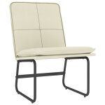 Vidaxl chaise longue crme 54x75x76 cm similicuir