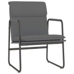 Vidaxl chaise longue gris 55x64x80 cm similicuir
