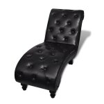 Vidaxl chaise longue marron similicuir