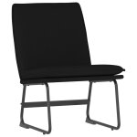 Vidaxl chaise longue noir 52x75x76 cm tissu