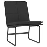 Vidaxl chaise longue noir 54x75x76 cm similicuir