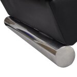 Vidaxl chaise longue noir similicuir