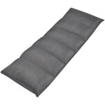 Vidaxl chaise longue pliable de sol gris tissu
