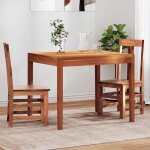 Vidaxl chaises  manger lot de 2 bois massif