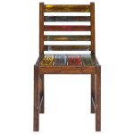 Vidaxl chaises � manger lot de 2 bois de r�cup�ration solide