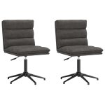 Vidaxl chaises  manger lot de 2 noir similicuir