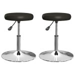 Vidaxl chaises � manger lot de 2 noir similicuir