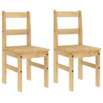Vidaxl chaises  manger lot de 2 panama 40x46x90 cm bois massif de pin