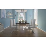 Vidaxl chaises � manger lot de 4 blanc similicuir