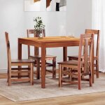 Vidaxl chaises à manger lot de 4 bois massif Vidaxl chaises à manger lot de 4 bois massif