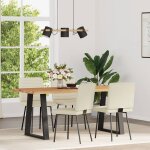 Vidaxl chaises  manger lot de 4 crme similicuir