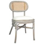 Vidaxl chaises  manger lot de 4 gris lin