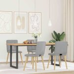 Vidaxl chaises � manger lot de 4 gris nuage tissu