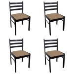 Vidaxl chaises à manger lot de 4 marron hévéa solide et velours Vidaxl chaises à manger lot de 4 marron hévéa solide et velours