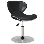 Vidaxl chaises � manger lot de 4 noir similicuir