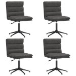 Vidaxl chaises  manger lot de 4 noir similicuir