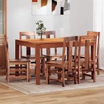 Vidaxl chaises  manger lot de 6 bois massif
