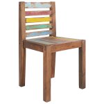 Vidaxl chaises  manger lot de 6 bois de rcupration solide