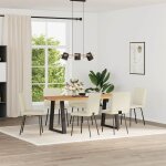 Vidaxl chaises  manger lot de 6 crme similicuir