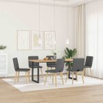 Vidaxl chaises � manger lot de 6 gris fonc� tissu