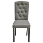 Vidaxl chaises � manger lot de 6 gris tissu