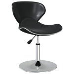 Vidaxl chaises � manger lot de 6 noir similicuir