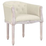 Vidaxl chaise  manger lin