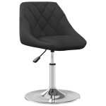 Vidaxl chaises  manger pivotantes lot de 4 noir velours