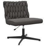 Vidaxl chaise pivotante de bureau gris fonc boucl comme laine tissu