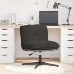 Vidaxl chaise pivotante de bureau gris fonc boucl comme laine tissu