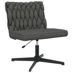 Vidaxl chaise pivotante de bureau gris fonc� tissu