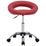 Vidaxl chaise pivotante � d�ner rouge bordeaux similicuir