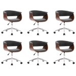 Vidaxl chaises pivotantes à manger lot de 6 gris tissu Vidaxl chaises pivotantes à manger lot de 6 gris tissu