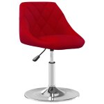 Vidaxl chaises pivotantes à manger lot de 6 rouge bordeaux velours Vidaxl chaises pivotantes à manger lot de 6 rouge bordeaux velours