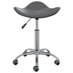 Vidaxl chaise pivotante de salle � manger gris similicuir