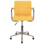 Vidaxl chaise pivotante de salle à manger jaune moutarde tissu Vidaxl chaise pivotante de salle à manger jaune moutarde tissu