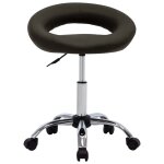 Vidaxl chaise pivotante de salle à manger marron similicuir Vidaxl chaise pivotante de salle à manger marron similicuir