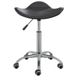 Vidaxl chaise pivotante � manger noir similicuir