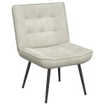 Vidaxl chaise de relaxation cr�me 64x74x84 cm velours