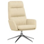Vidaxl chaise de relaxation crme tissu