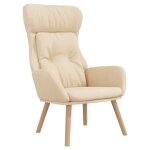 Vidaxl chaise de relaxation crème tissu Vidaxl chaise de relaxation crème tissu