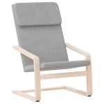 Vidaxl chaise de relaxation gris clair tissu
