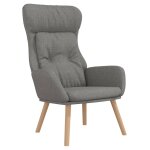Vidaxl chaise de relaxation gris clair tissu