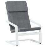 Vidaxl chaise de relaxation gris fonc� tissu