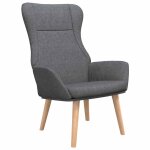 Vidaxl chaise de relaxation gris fonc� tissu