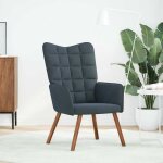 Vidaxl chaise de relaxation gris foncé velours Vidaxl chaise de relaxation gris foncé velours