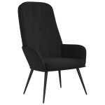 Vidaxl chaise de relaxation noir velours Vidaxl chaise de relaxation noir velours