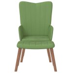 Vidaxl chaise de relaxation avec repose - pied vert clair velours